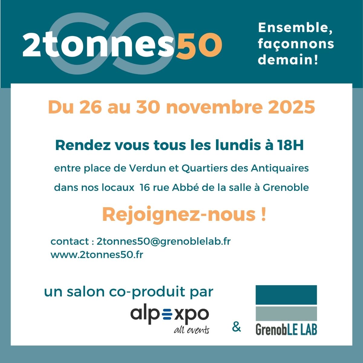 GrenobLE LAB et 2tonnes50 GrenobLE LAB et 2tonnes50